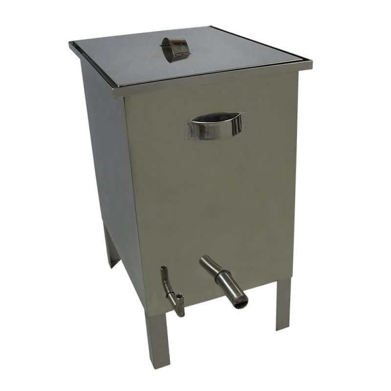 Steam wax melter, gas-fired