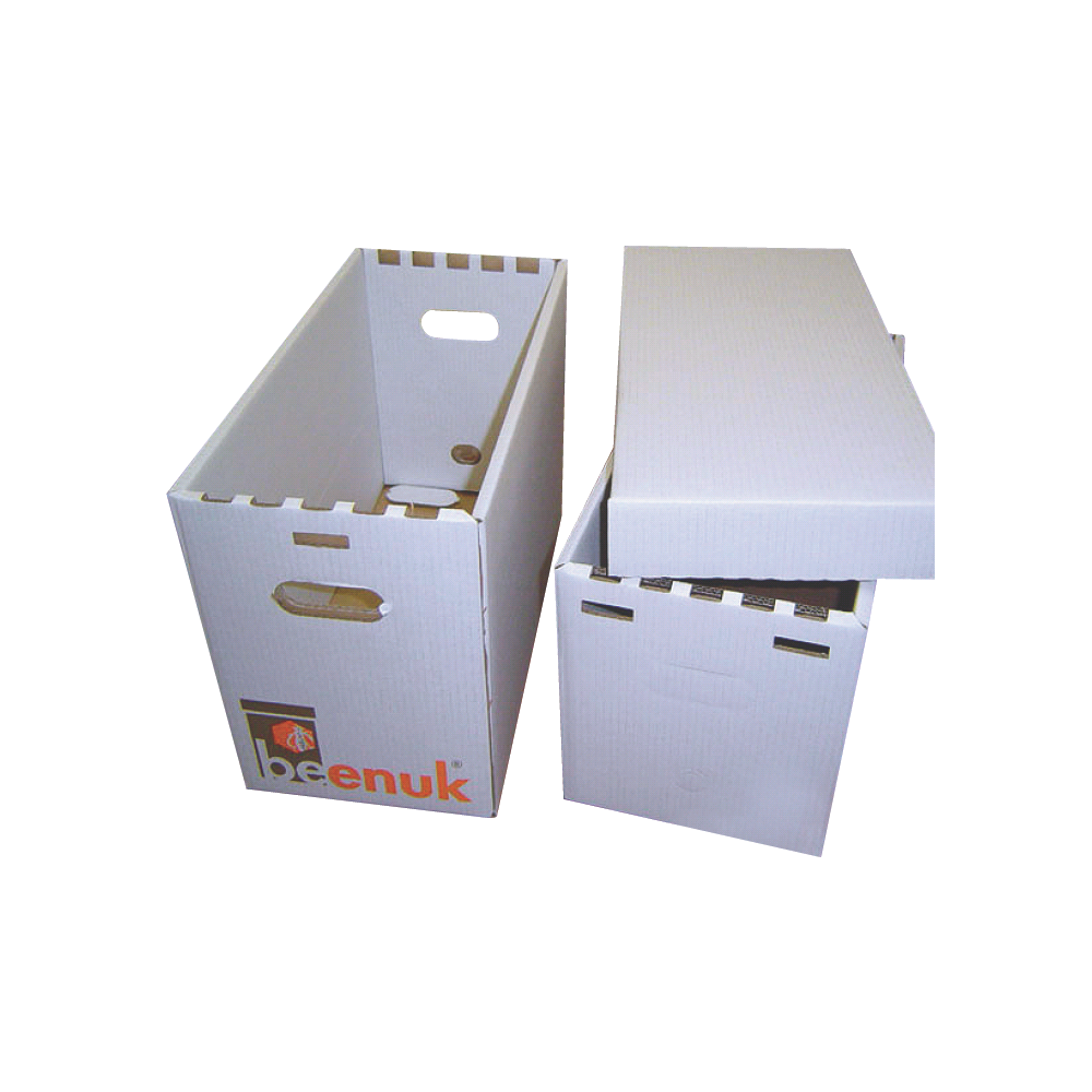 Kartoninė dėžė šeimelėms. 5 Dadant rėmai.