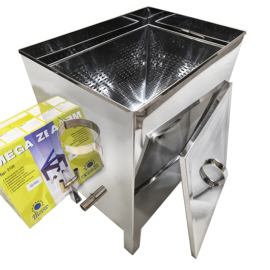 Nerūdijančio plieno vaško lydytuvas (9-12 Dadant rėmelių) nuotrauka 3