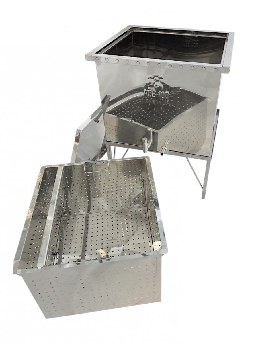 Manual tangential honey extractor, 4 frames, stainless steel (Ø 52 cm) nuotrauka 12