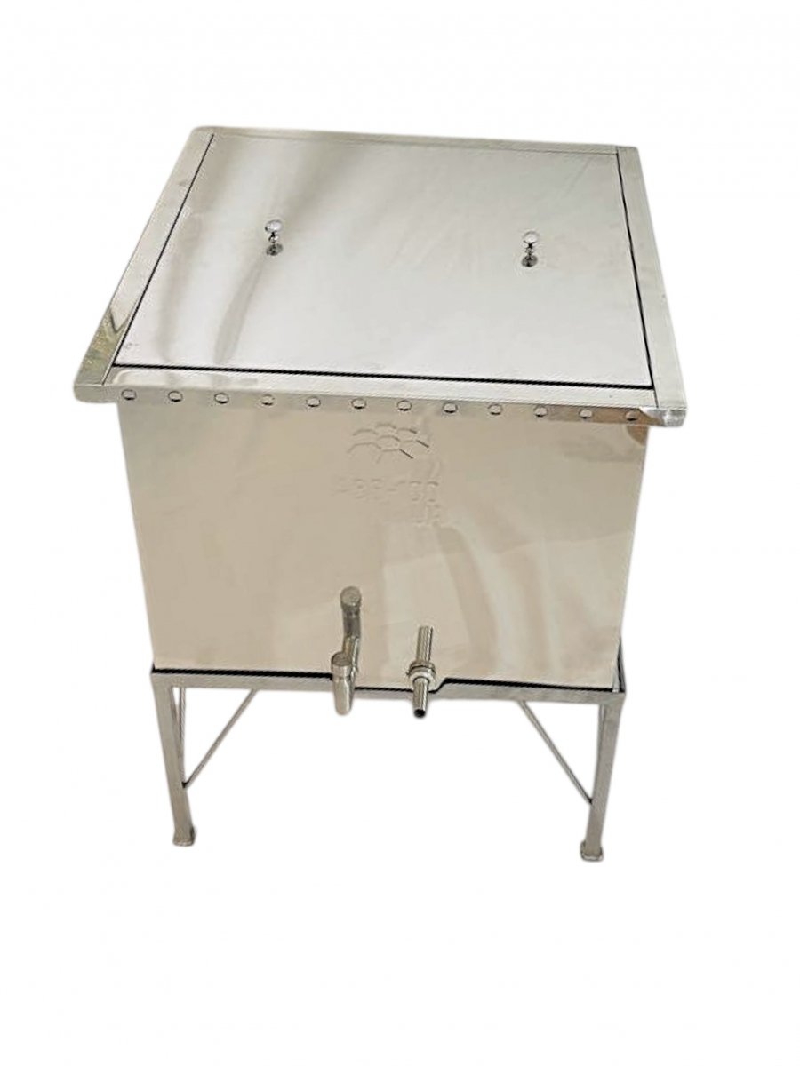 Manual tangential honey extractor, 4 frames, stainless steel (Ø 52 cm) nuotrauka 10