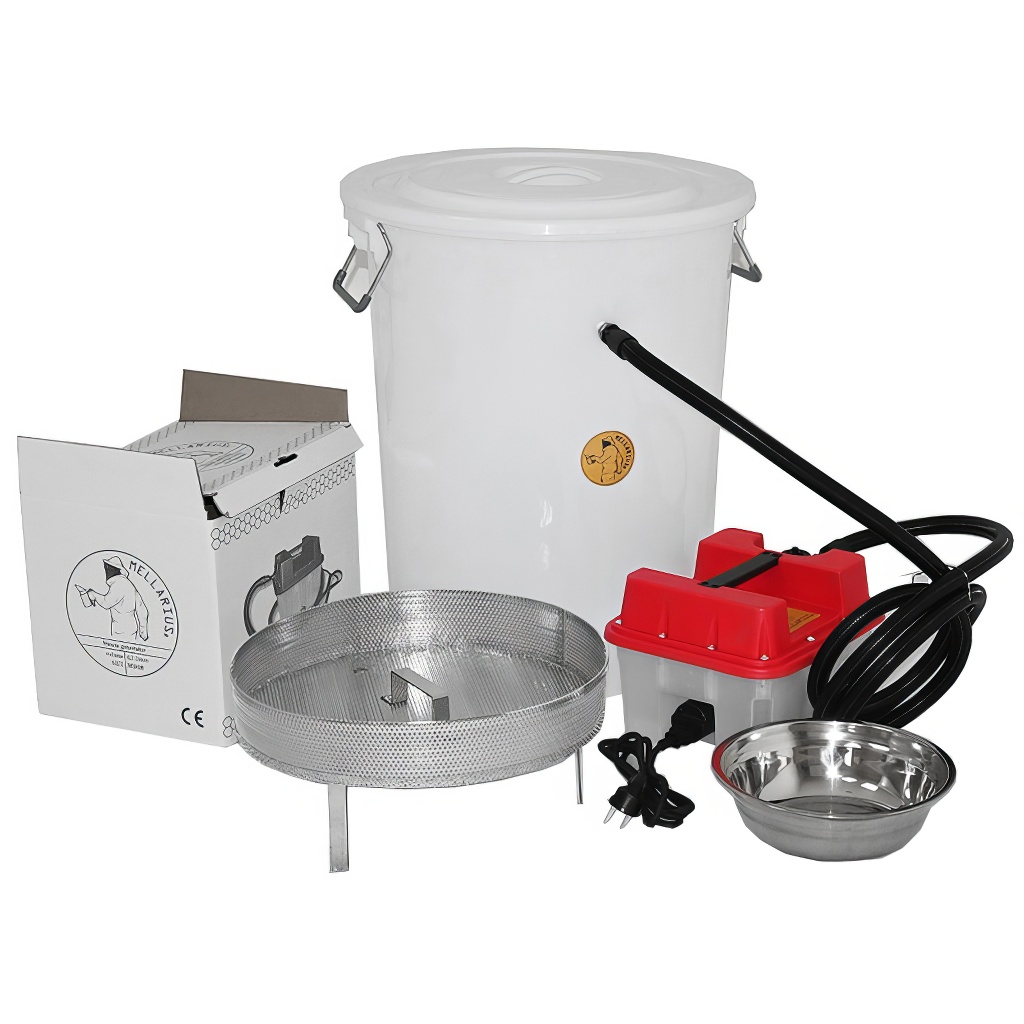 Electric round wax melter, plastic