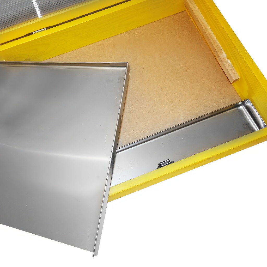 Saulės vaško lydytuvas, 2 rėmams, nerūdijančio plieno nuotrauka 5