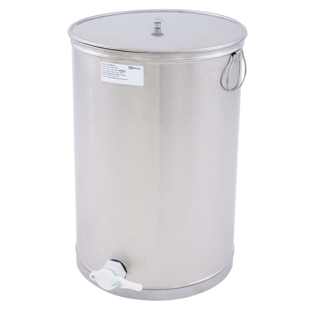 Stainless steel honey tank with handles, 150 l (ECO)