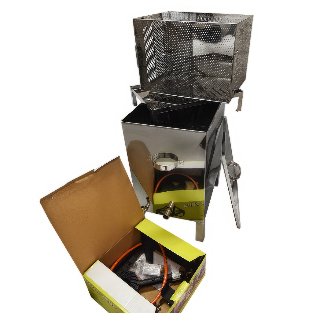 Nerūdijančio plieno vaško lydytuvas (9-12 Dadant rėmelių) nuotrauka 4