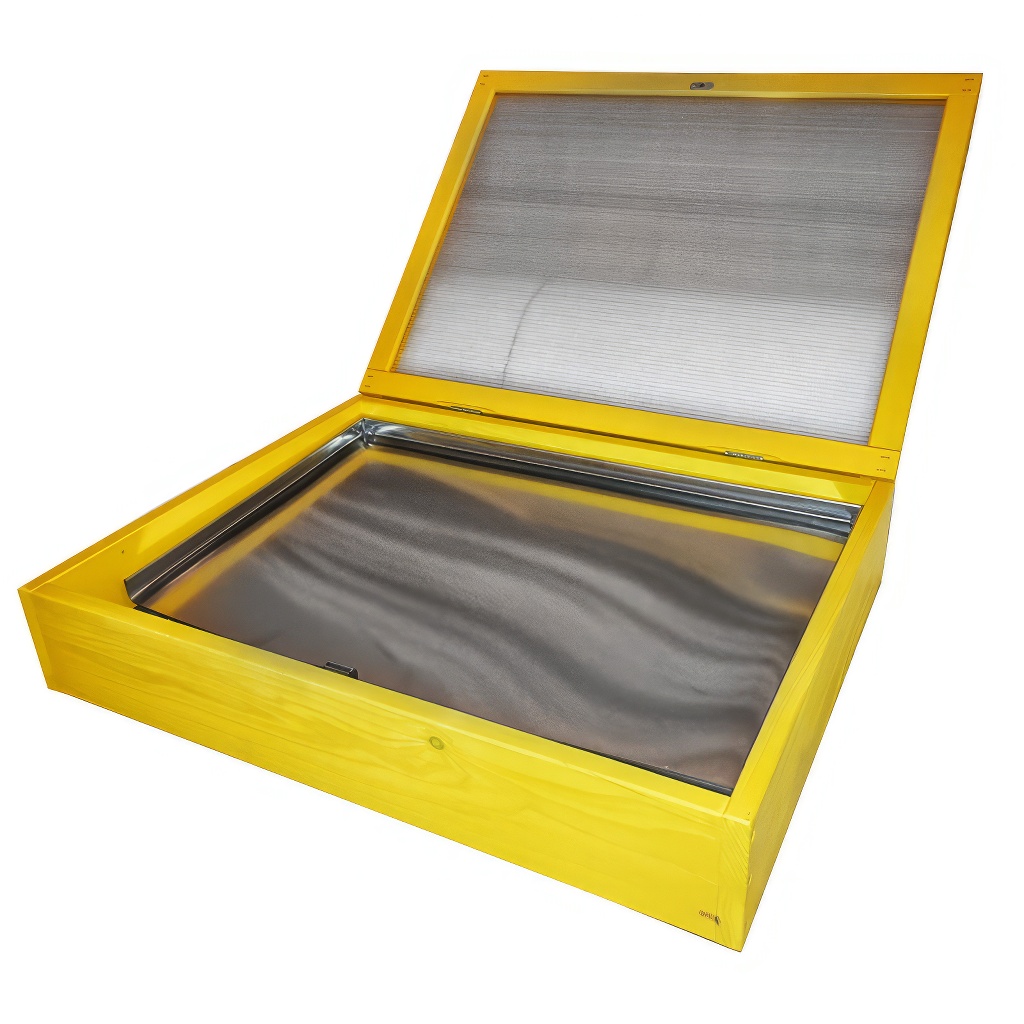 Saulės vaško lydytuvas, 2 rėmams, nerūdijančio plieno nuotrauka 3